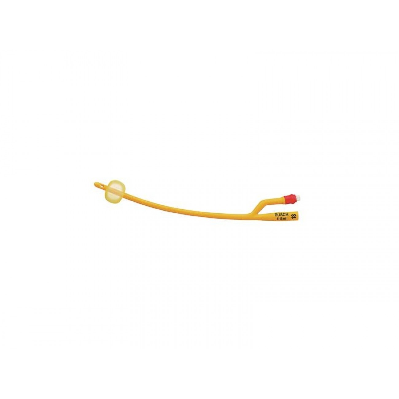 Cateter Foley Rusch Gold este din latex, galben